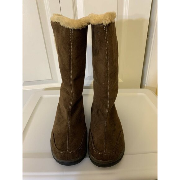 Itasca Blitzen Womens sz 9 Brown Suede Winter Warm Fur Lined Mid Calf Boots‎ - Picture 7 of 9